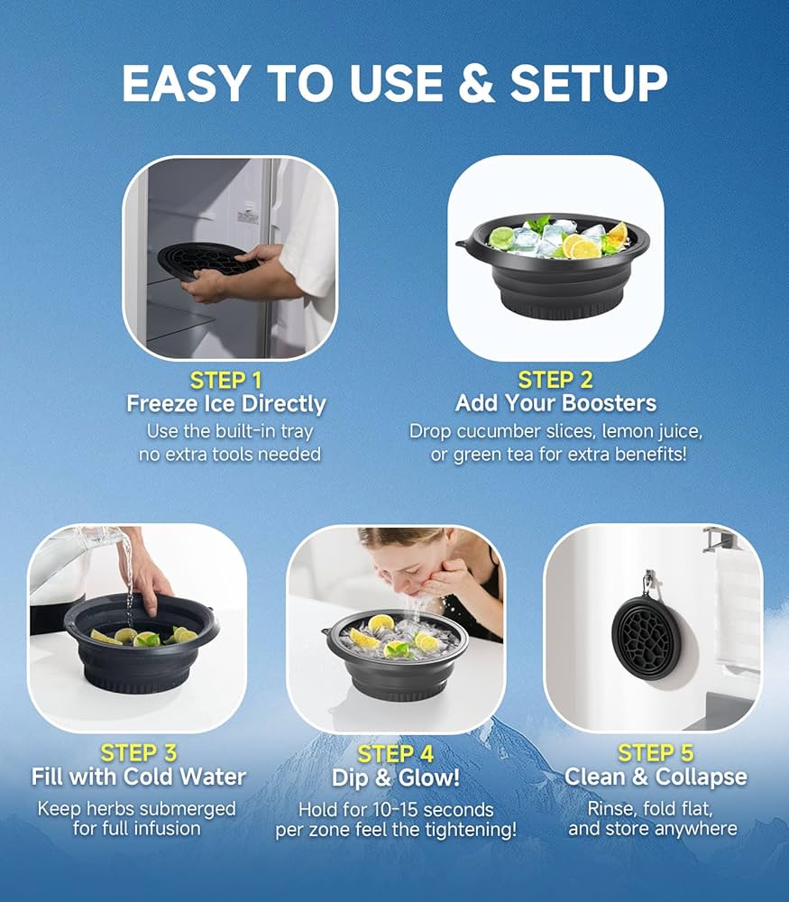Foldable Ice Facial Bowl